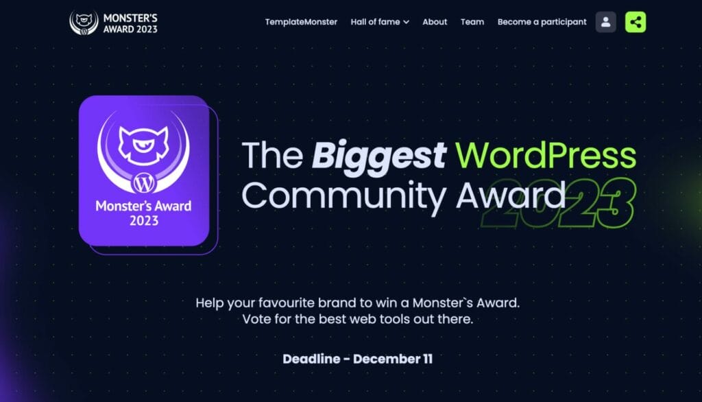 Biggest WordPress Community Award 2023