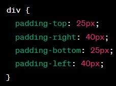Adding Padding Using CSS