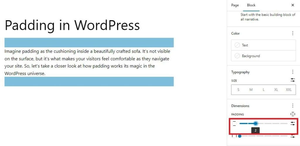 Controlling Padding Within the WordPress Editor