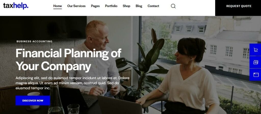 Tax Help - WordPress Themes for Financial Sites