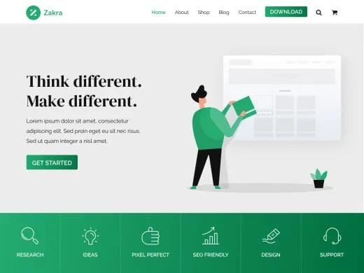 Zakra - WordPress Themes for Financial Sites