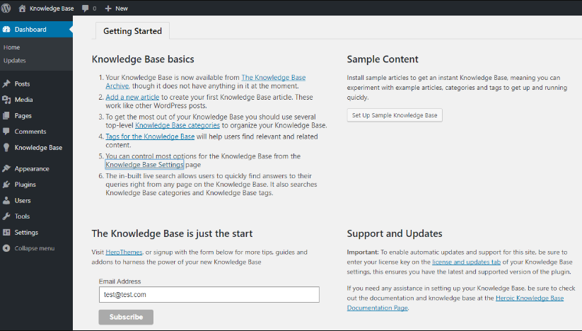 Install the Heroic Knowledge Base Plugin
