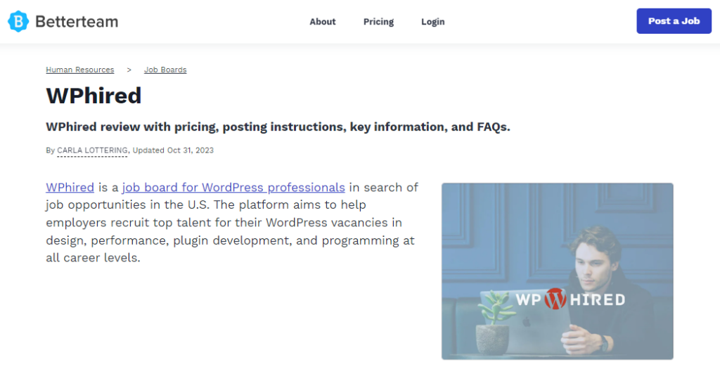 WPHired - Best Place to Hire WordPress Developers